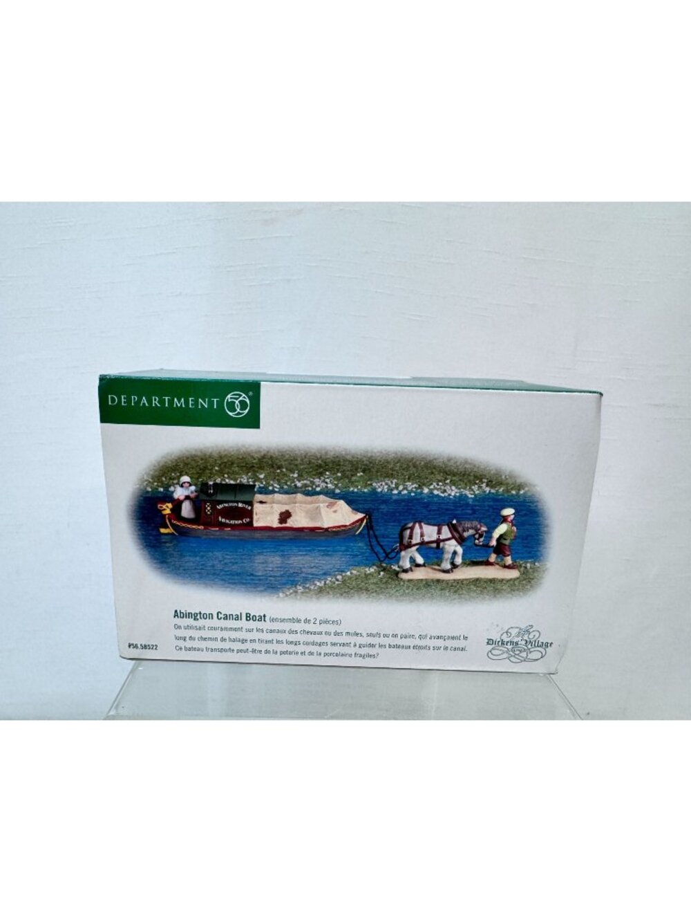 Dept 56 Abington Canal Boat-New Dickens village